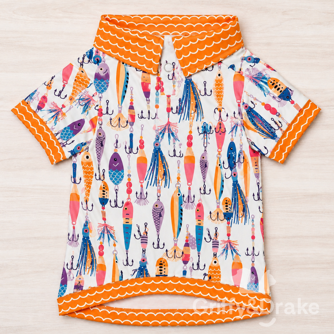 Gone Fishing Collar Shirt