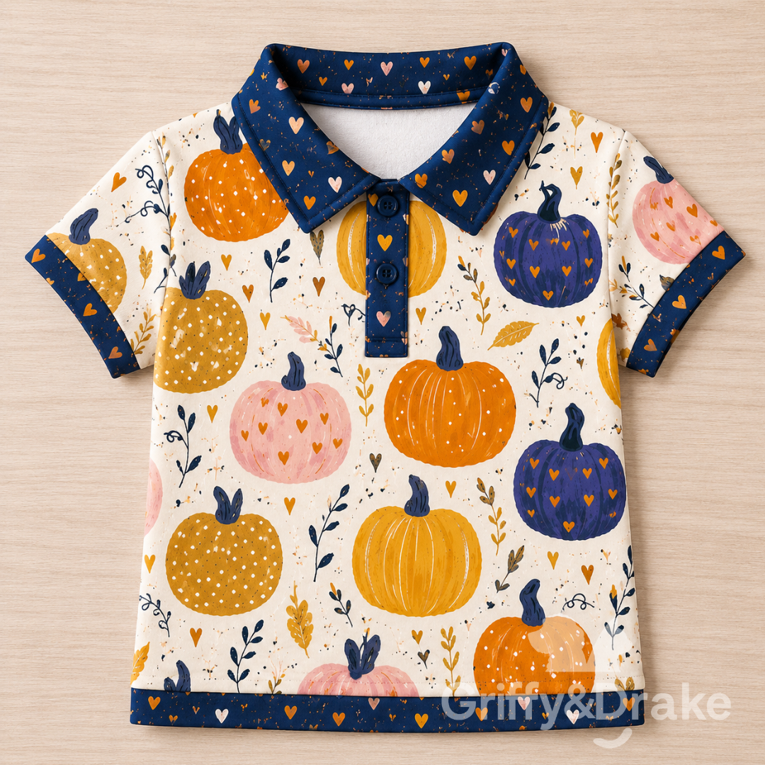 Pretty Pumpkin Collar Shirt