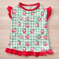 Strawberry Picnic Ruffle Shirt