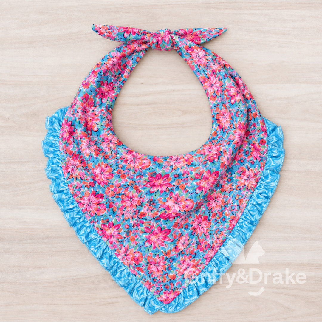 Summer Garden Ruffle Bandana