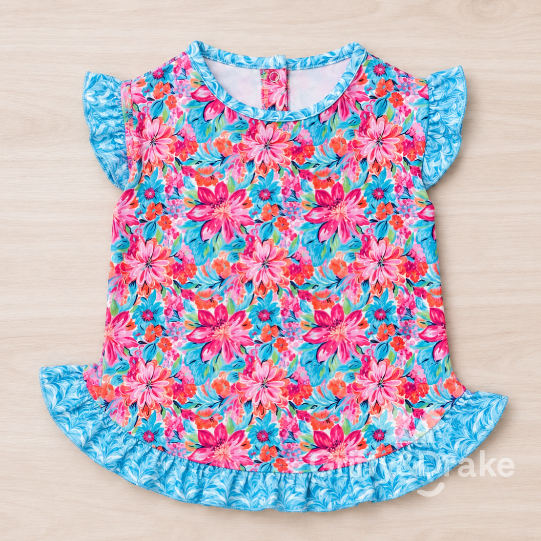 Summer Garden Ruffle Shirt