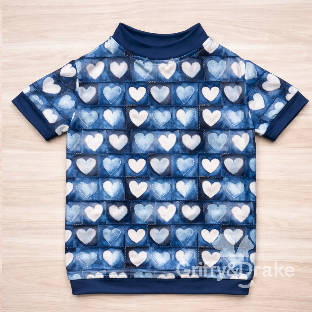 Denim Love Simple Shirt