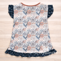 Sandstone Bloom Ruffle Shirt